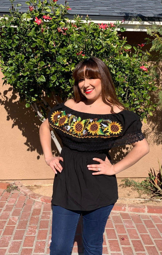 Maria Bonita Sunflower Top